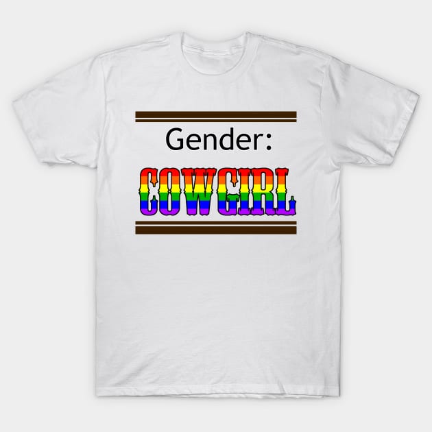 Gender: COWGIRL - Rainbow T-Shirt by Akamaru01